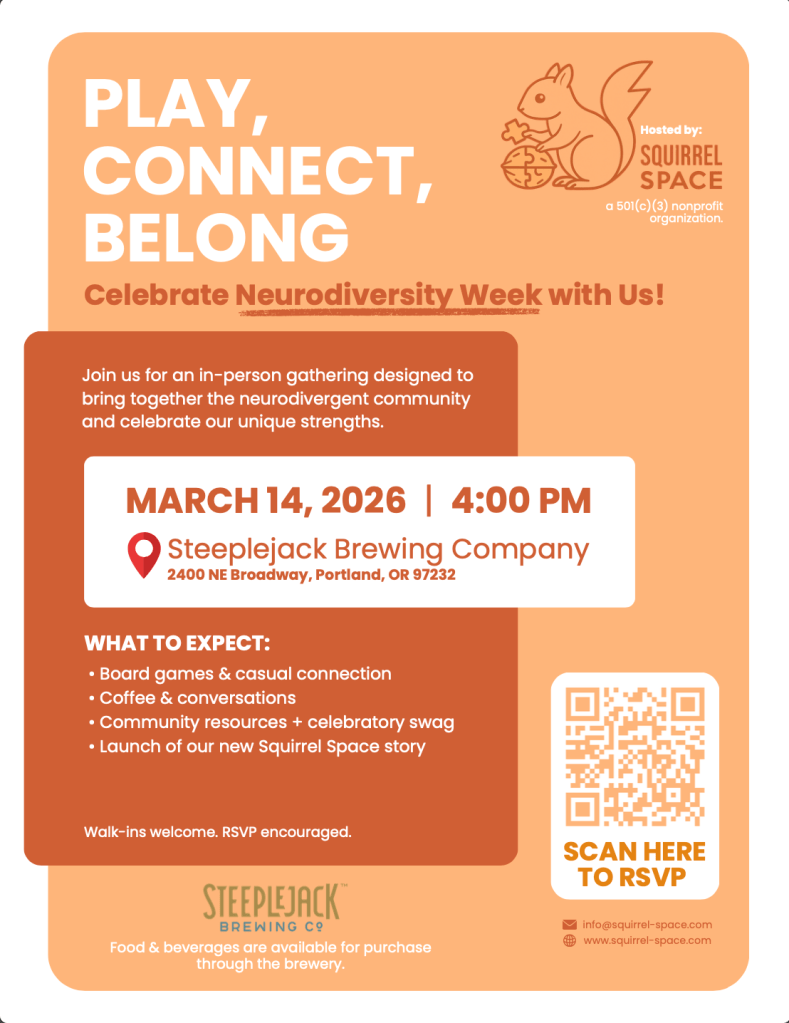 Neurodiversity Celebration Week Flyer